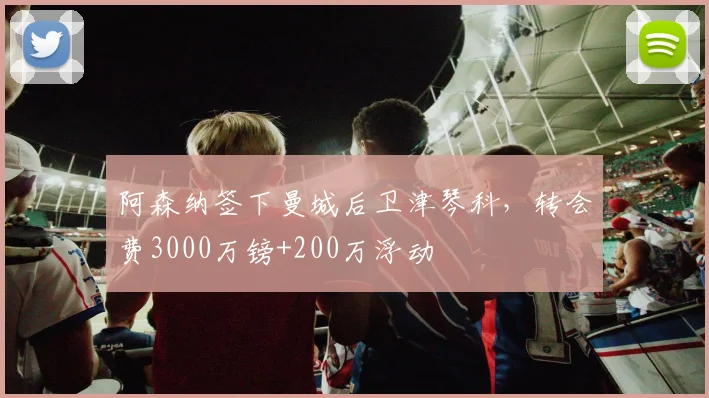 阿森纳签下曼城后卫津琴科，转会费3000万镑+200万浮动